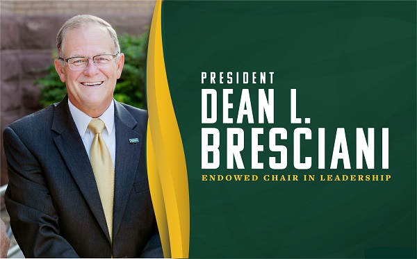 North Dakota State University alumni and friends establish fund in honor of President Dean L. Bresciani