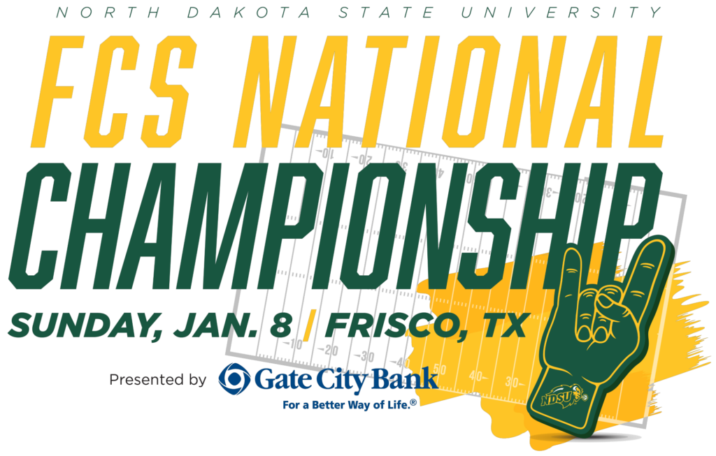 FCS National Championship | Sunday, January 8th | Frisco, TX | Presented by Gate City Bank