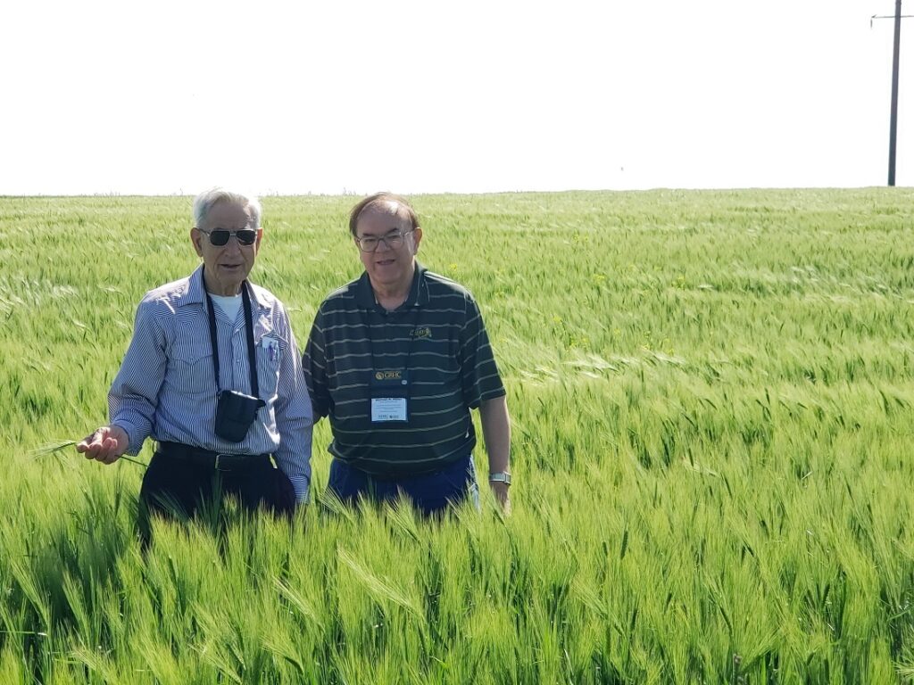 Brother Placid Gross with Michael Miller on the Journey to the Homeland Tour in Ukraine, May 2019.