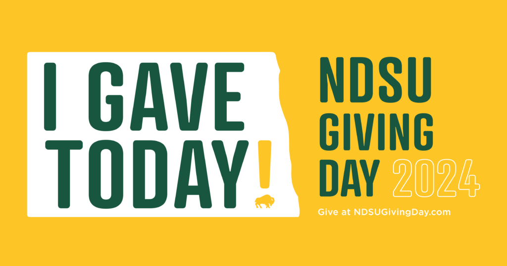 Graphic: I Gave Today! | NDSU Giving Day 2024