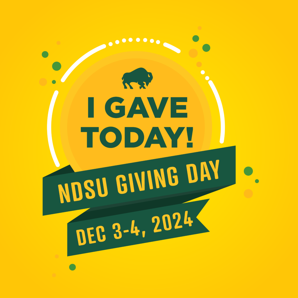 Graphic: I Gave Today! | NDSU Giving Day | Dec 3-4, 2024