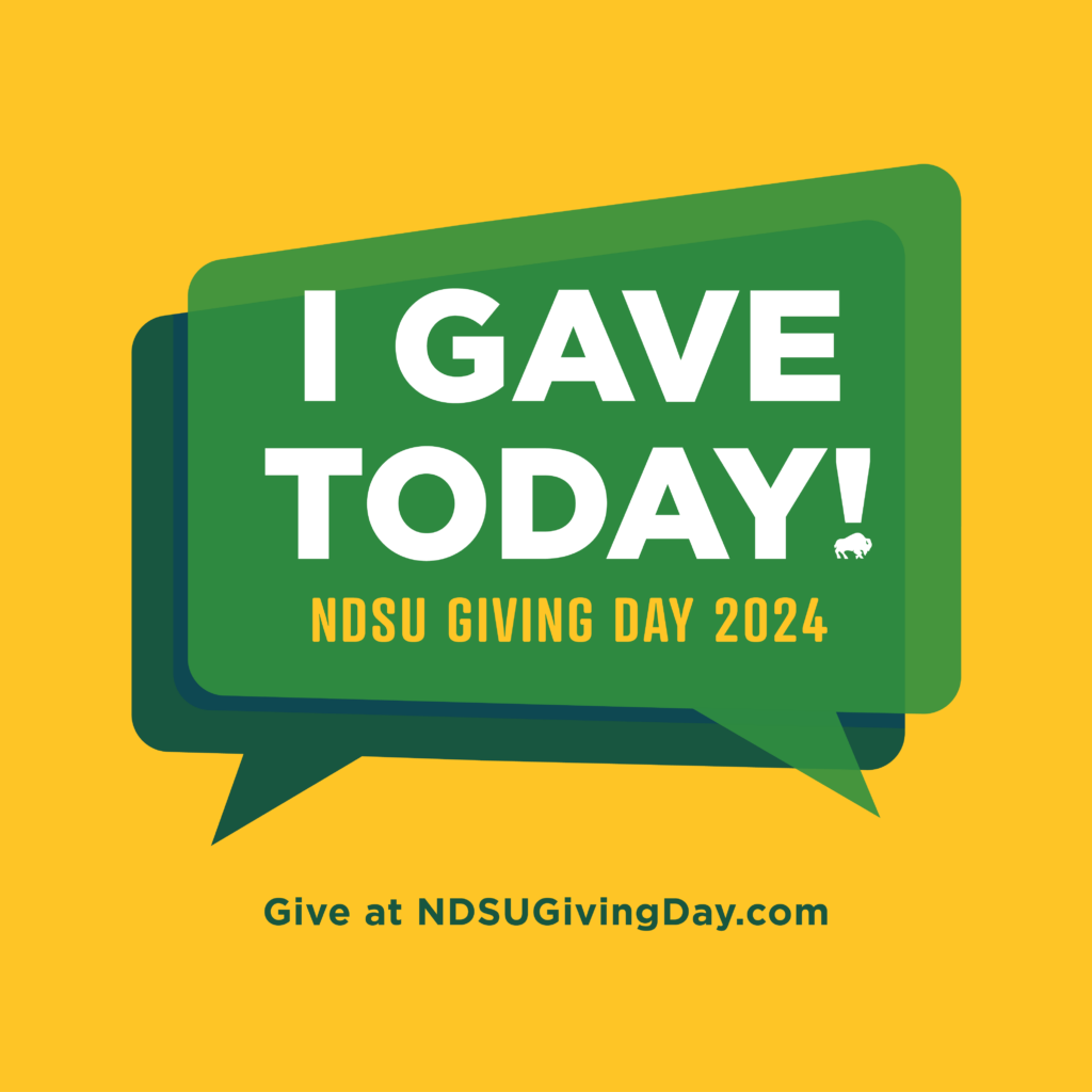 Graphic: I Gave Today! | NDSU Giving Day 2024