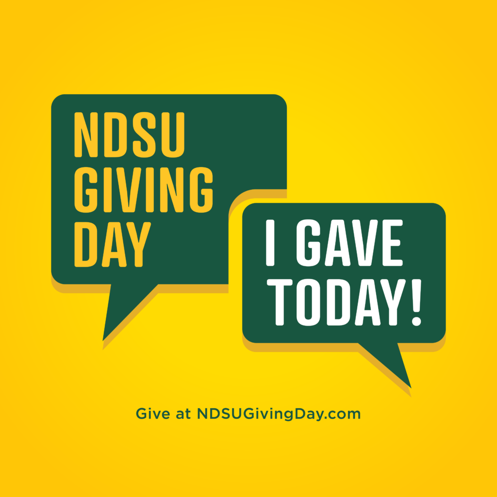 Graphic: I Gave Today! | NDSU Giving Day