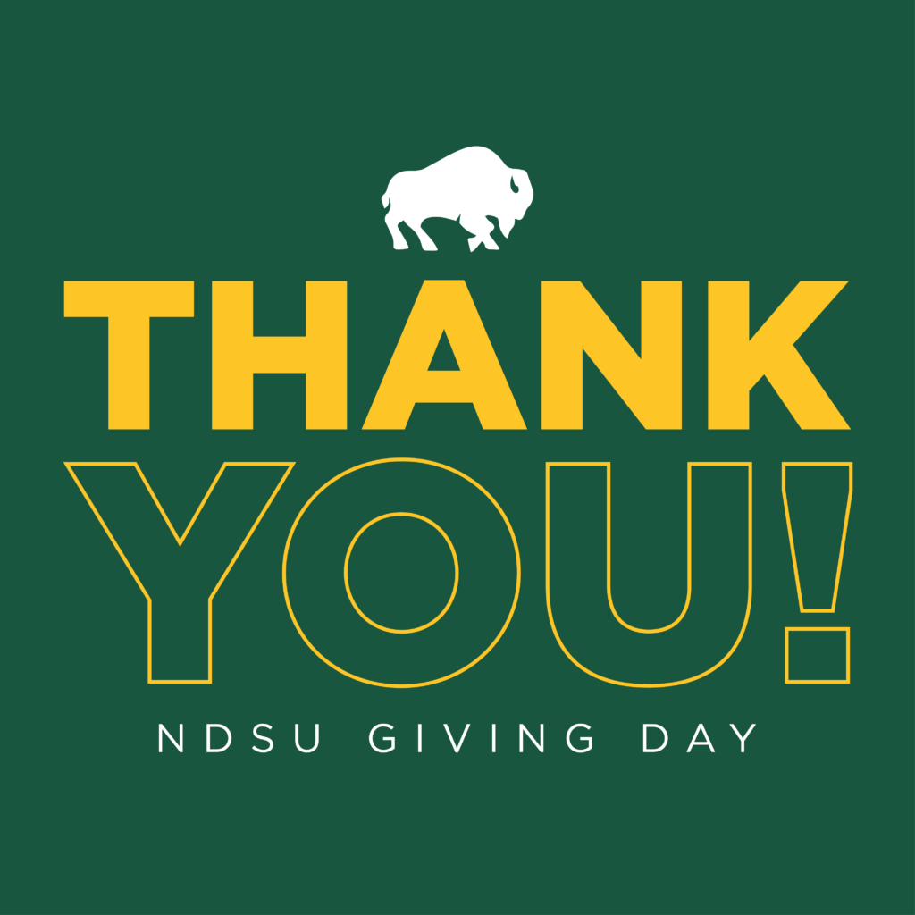 Graphic: THANK YOU! | NDSU Giving Day