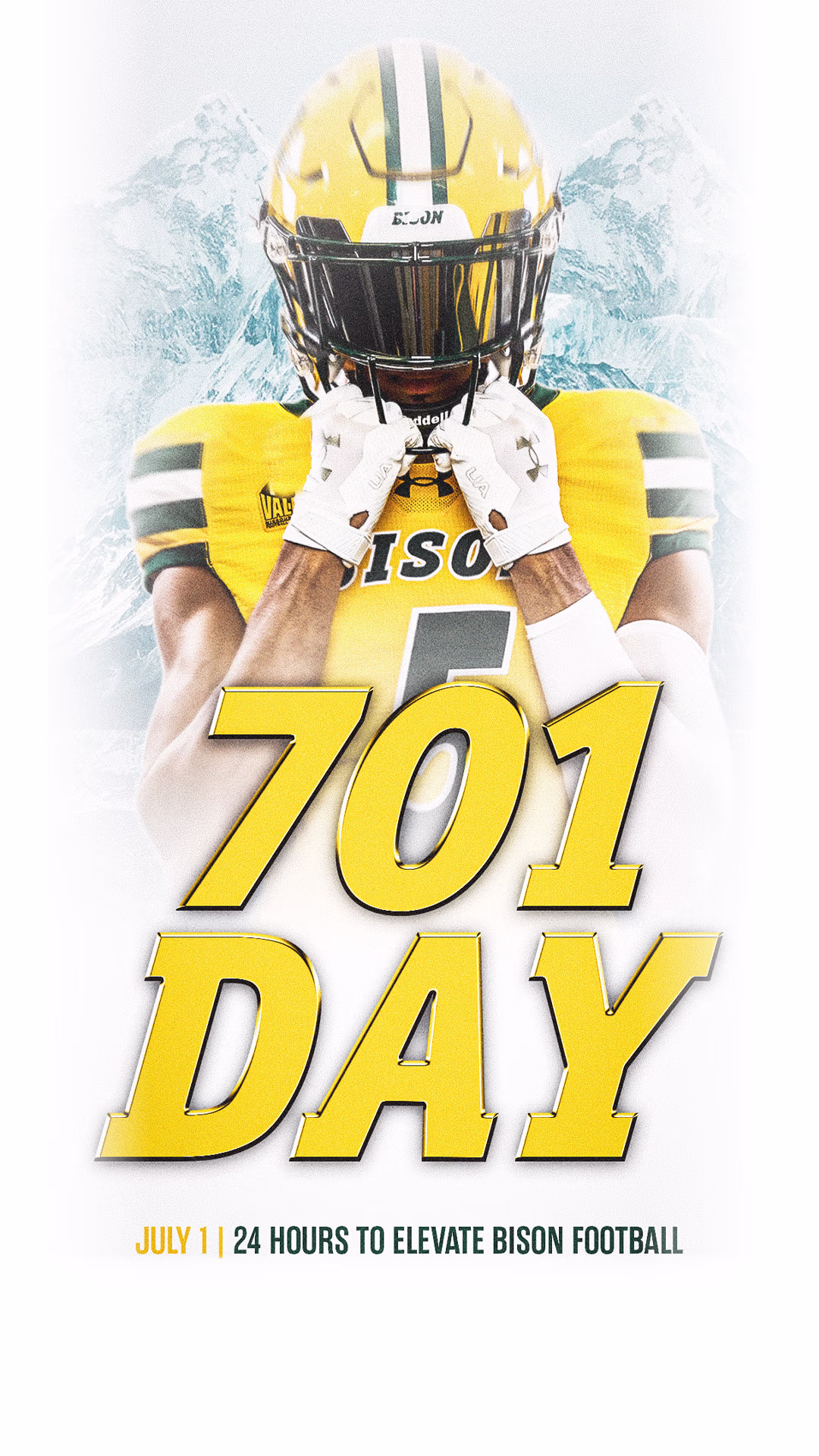 24 Hours to elevate Bison Football on 701 Day, July 1st.
