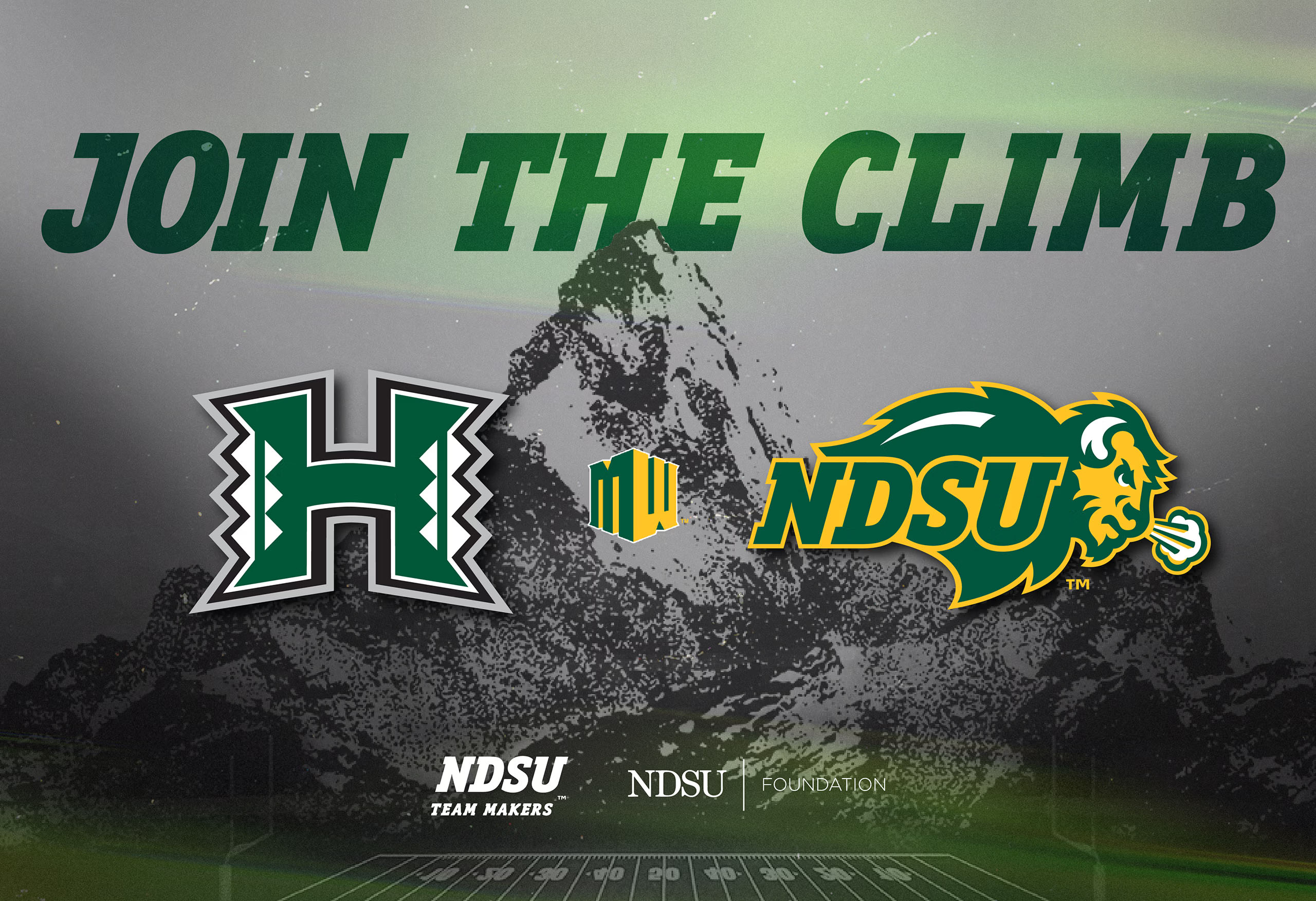 Promotional graphic for the Bison Takeover in Honolulu, Hawaii.