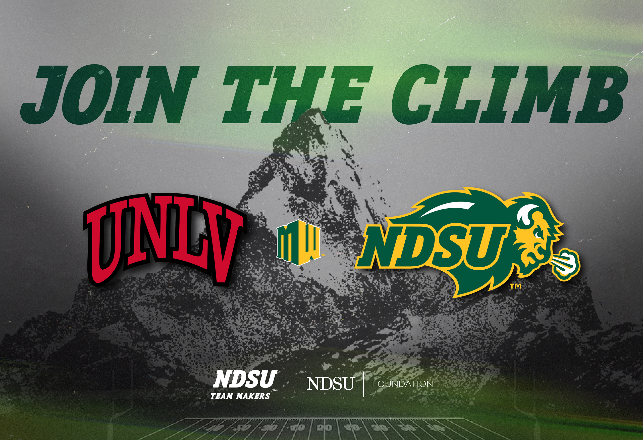 Promotional graphic for the Bison Takeover in Las Vegas.