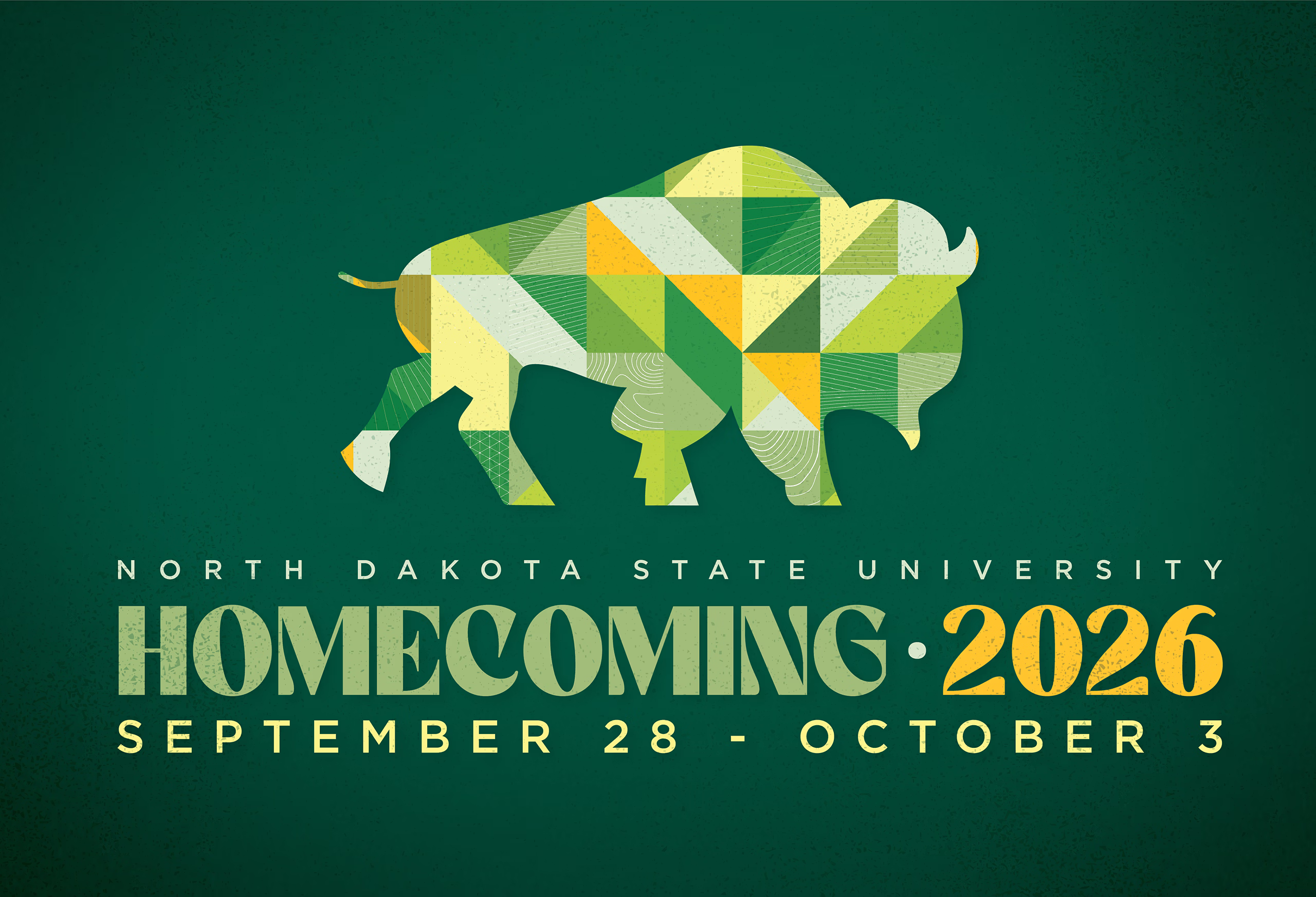 North Dakota State University Homecoming 2026 takes place from September 29 to October 3.