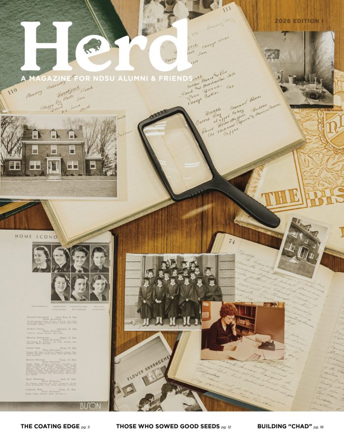The cover for the Spring 2026 edition of Herd: A Magazine for NDSU Alumni and Friends.